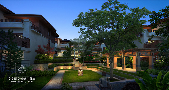 景觀園林設(shè)計(jì)效果圖 預(yù)見(jiàn)園林之美，描繪詩(shī)意棲居
